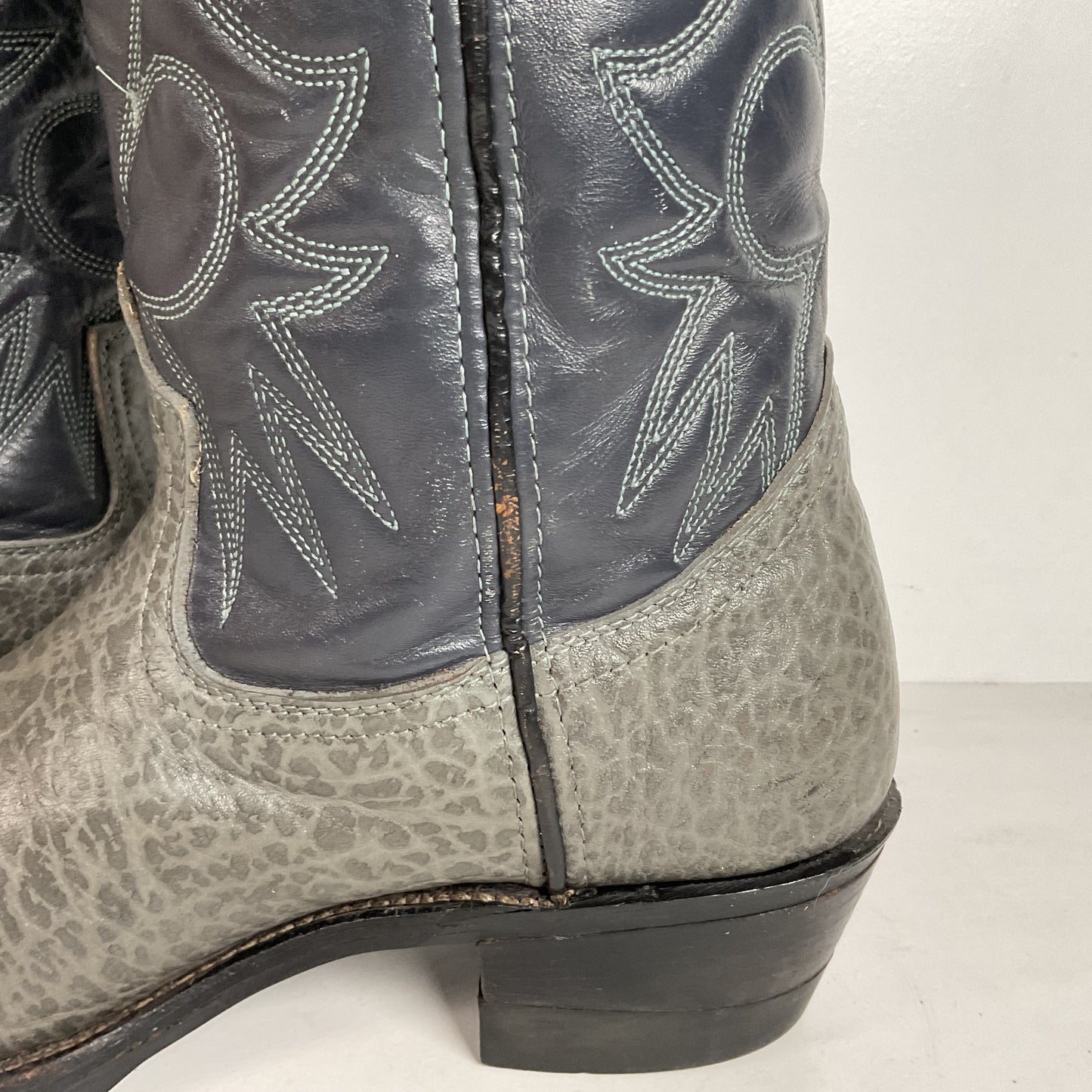 Vintage Red Wing Bullhide Cowboy Boots | USA Made | Grey | Men’s 8.5 D