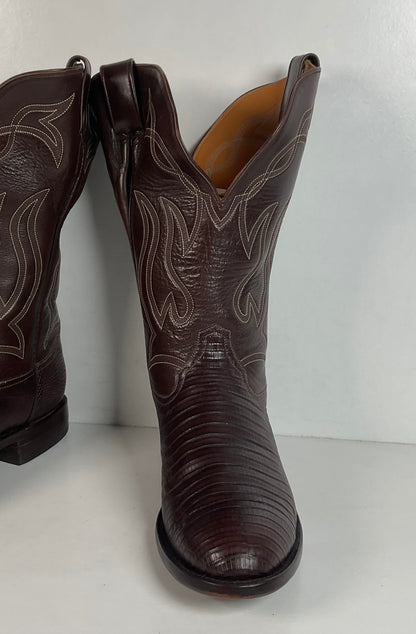 Caboots Lizard Roper Boots 9 E Champion Attitude Custom