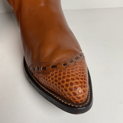 Vintage Nocona Cowboy Boots | Teju Lizard Wingtip | Men’s 10.5 D
