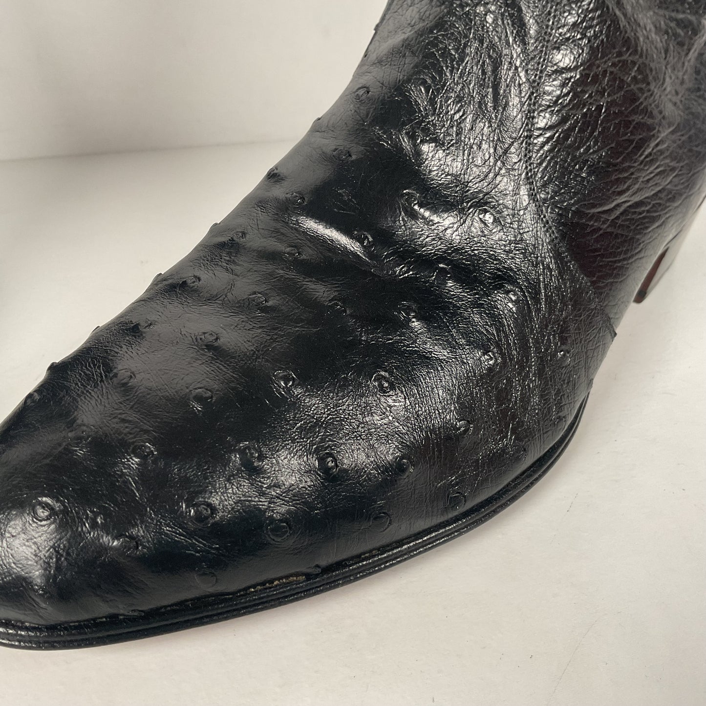 Mezlan for Avventura | Chelsea Zipper Boots | Exotic Ostrich Quill | Men’s 10.5