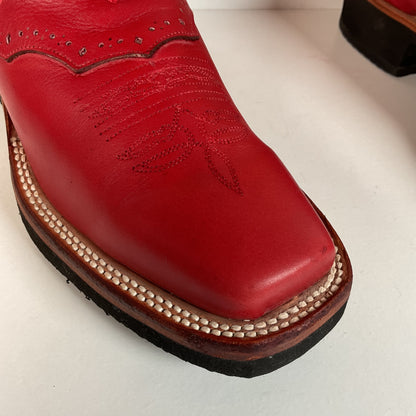 Justin Tekno Crepe Cowgirl Boots | Kansas City Chiefs | USA Made | 8.5 C