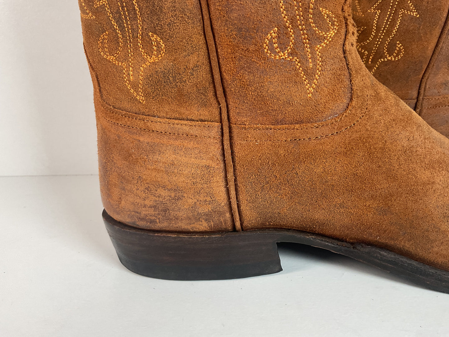 Rios Of Mercedes Kudu Suede Roper Boots | USA Made | Waxy | 12 D