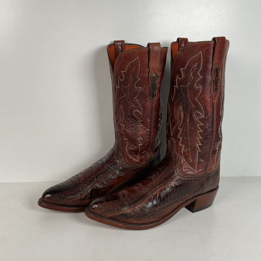 Lucchese 1883 Ostrich Leg Cowboy Boots | USA Made | Exotic | Men’s 10 D