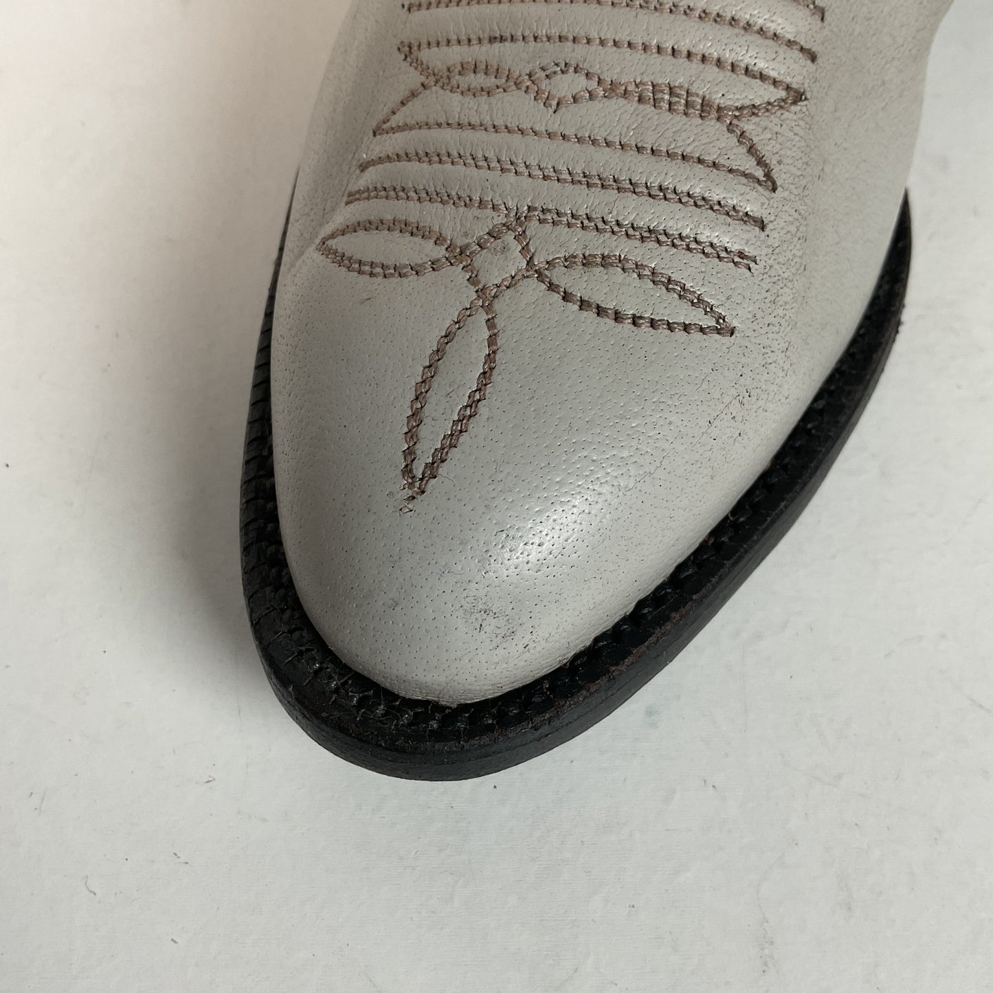 Vintage Panhandle Slim Taupe Cowgirl Boots 7 B Hand Crafted