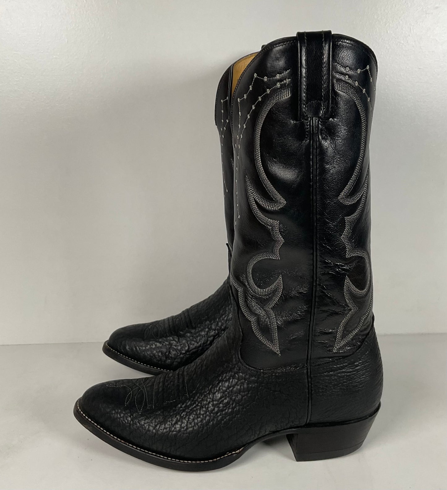 Nocona Bullhide Cowboy Boots | USA Made | Black | Men’s 8.5 EE