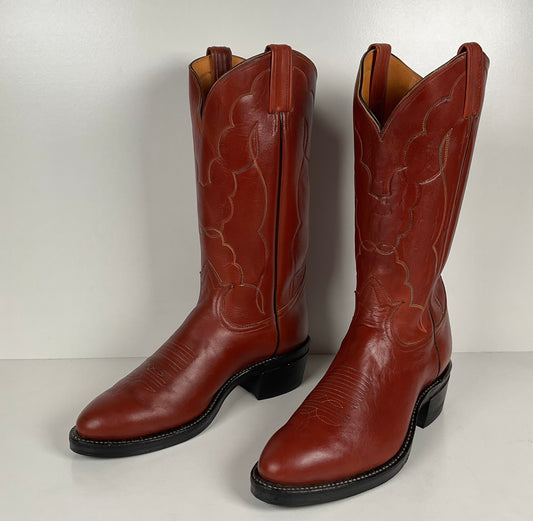 Vintage Tony Lama Retan Cowboy Boots | Gold Label | USA Made | Men’s 9 EE