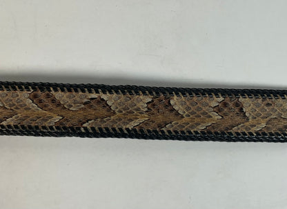 Custom Timber Rattlesnake Cowboy Belt |Canebrake | Braided | Snake Skin