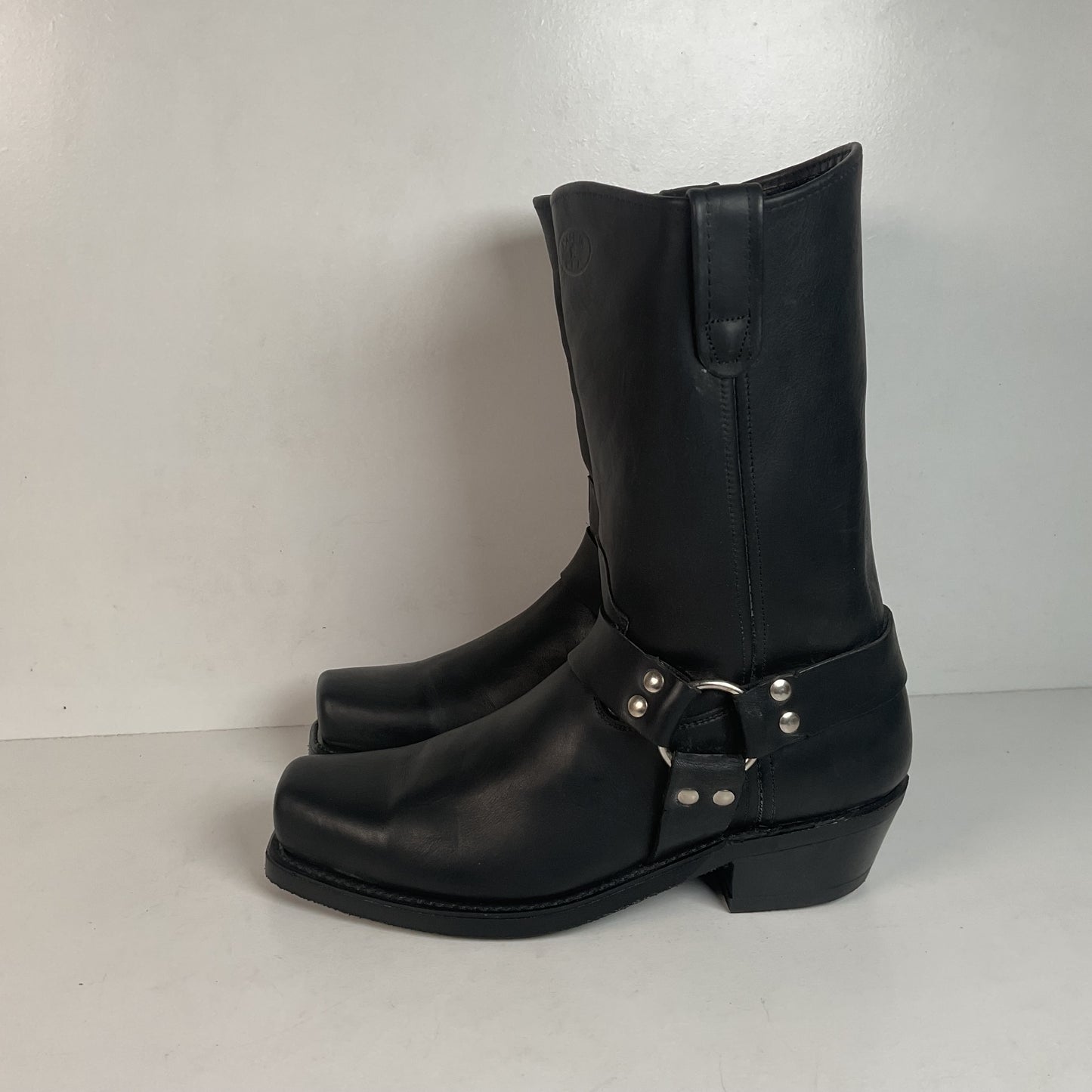 Double Tuff Harness Motorcycle Boots 11 D USA Made Black Oiled