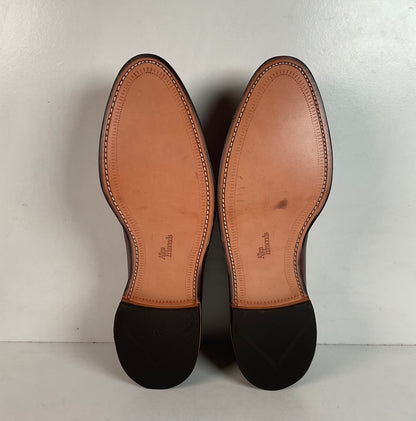 Allen Edmonds Garner Monk Strap Loafers 15 D USA Made Burnished Calf Skin