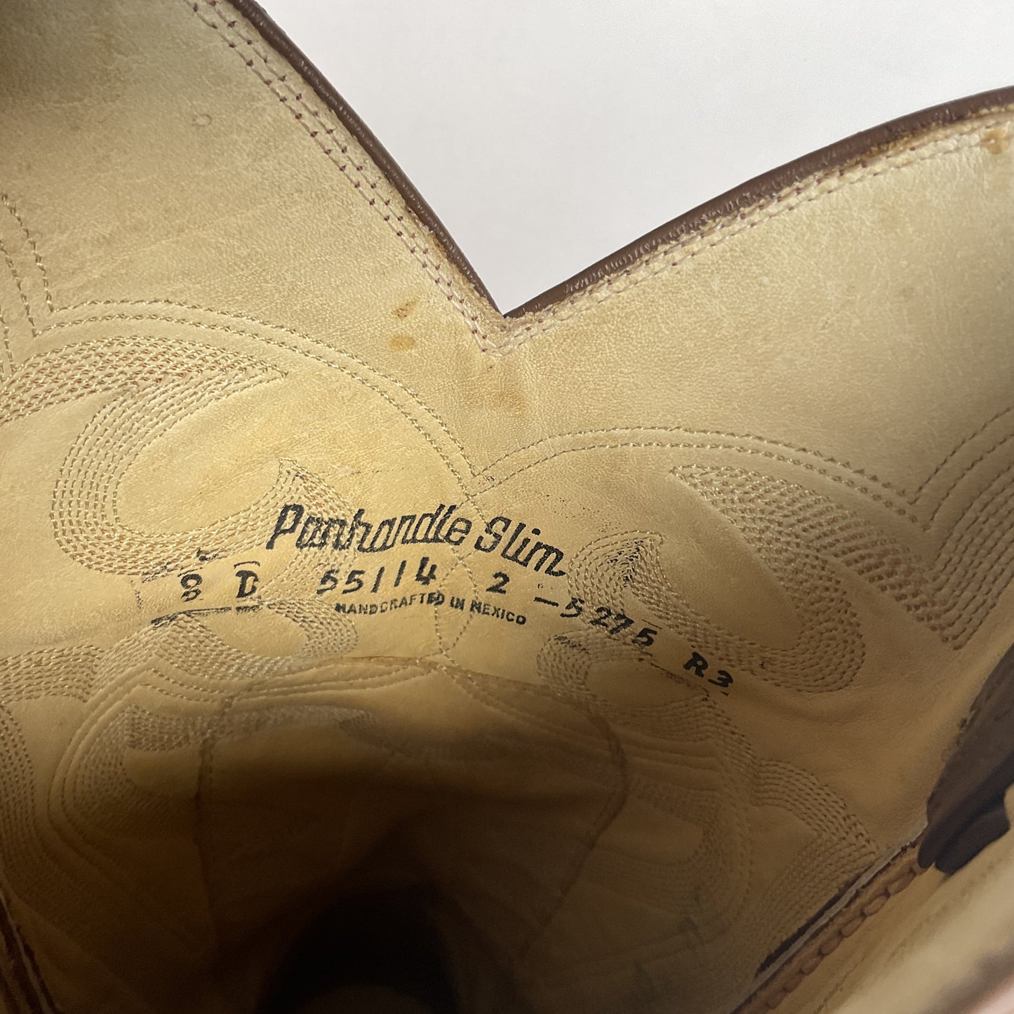 Vintage Panhandle Slim Smooth Ostrich Cowboy Boots | Exotic | Men’s 8 D