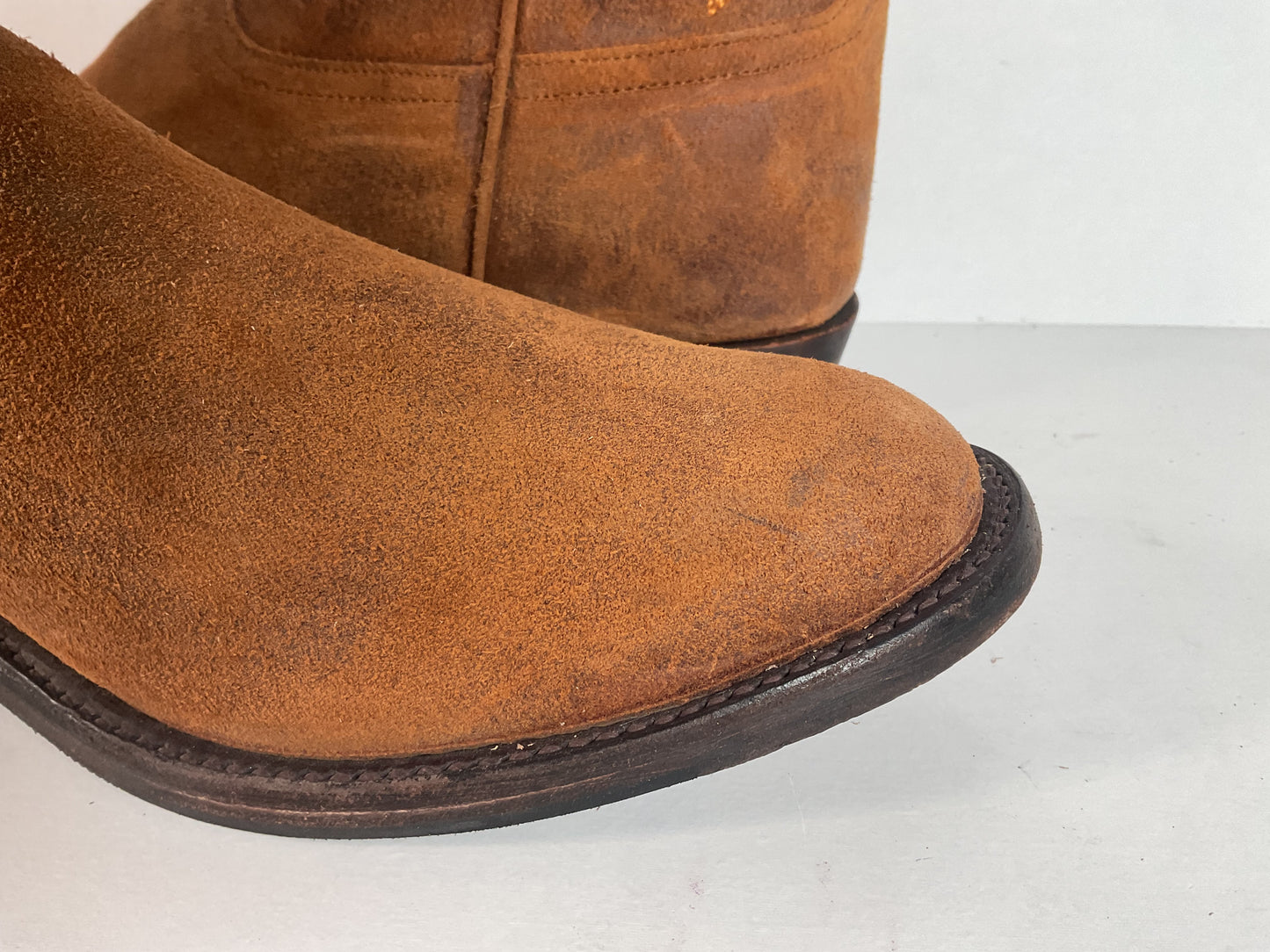 Rios Of Mercedes Kudu Suede Roper Boots | USA Made | Waxy | 12 D