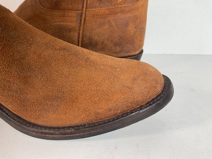 Rios Of Mercedes Kudu Suede Roper Boots | USA Made | Waxy | 12 D