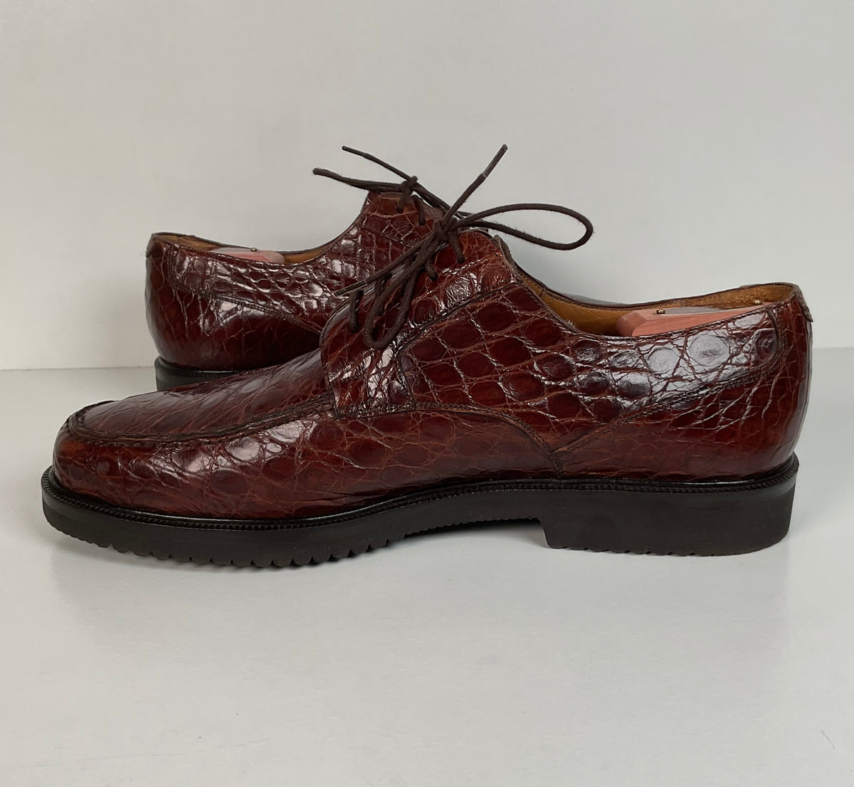 Mezlan Full Crocodile Derby Shoes | Salzburg | Exotic | Men’s 10.5