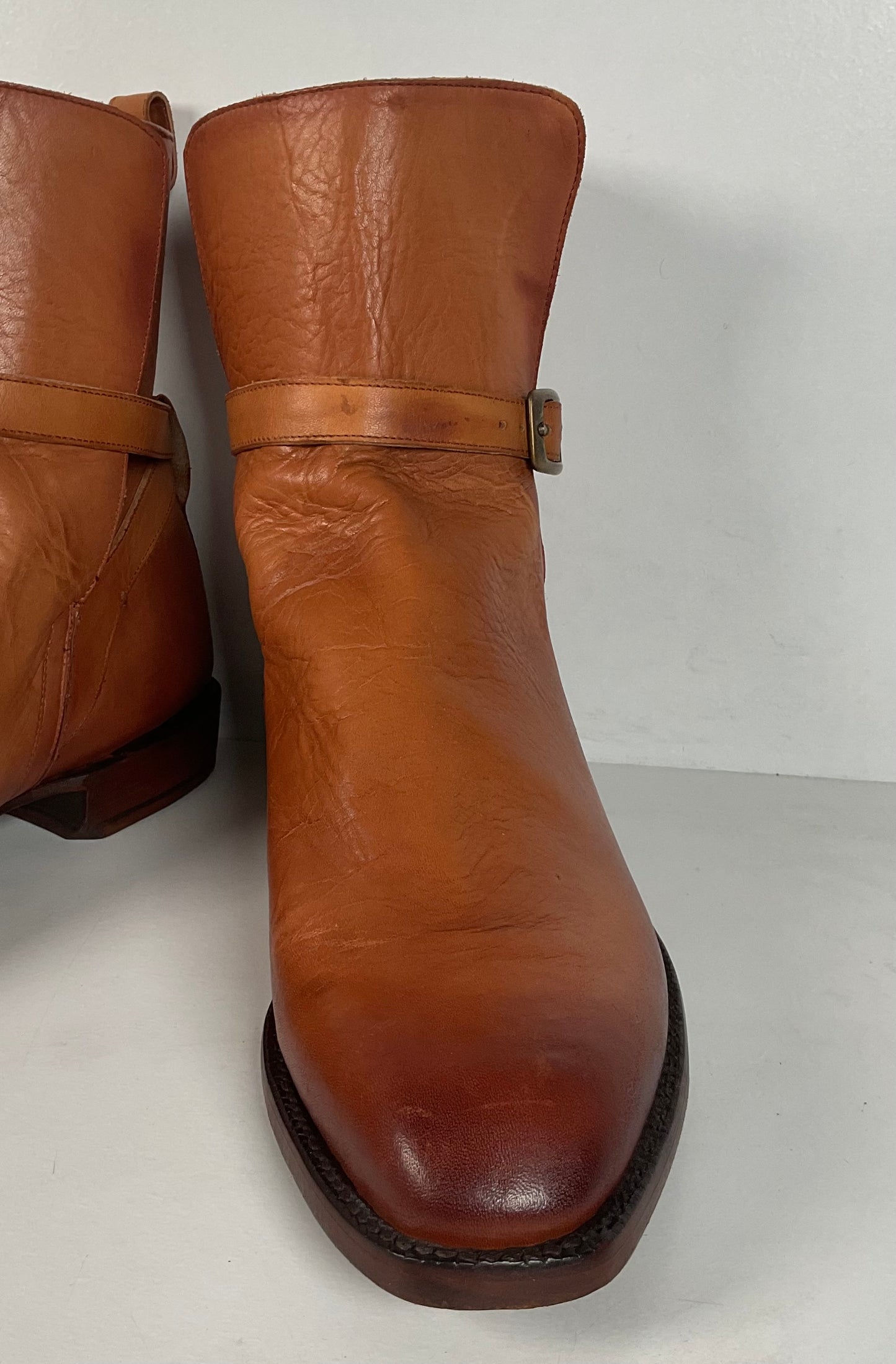 Lucchese Jodhpur Riding Boots | Burnished Calf | USA Made | GY | Men’s 10 D