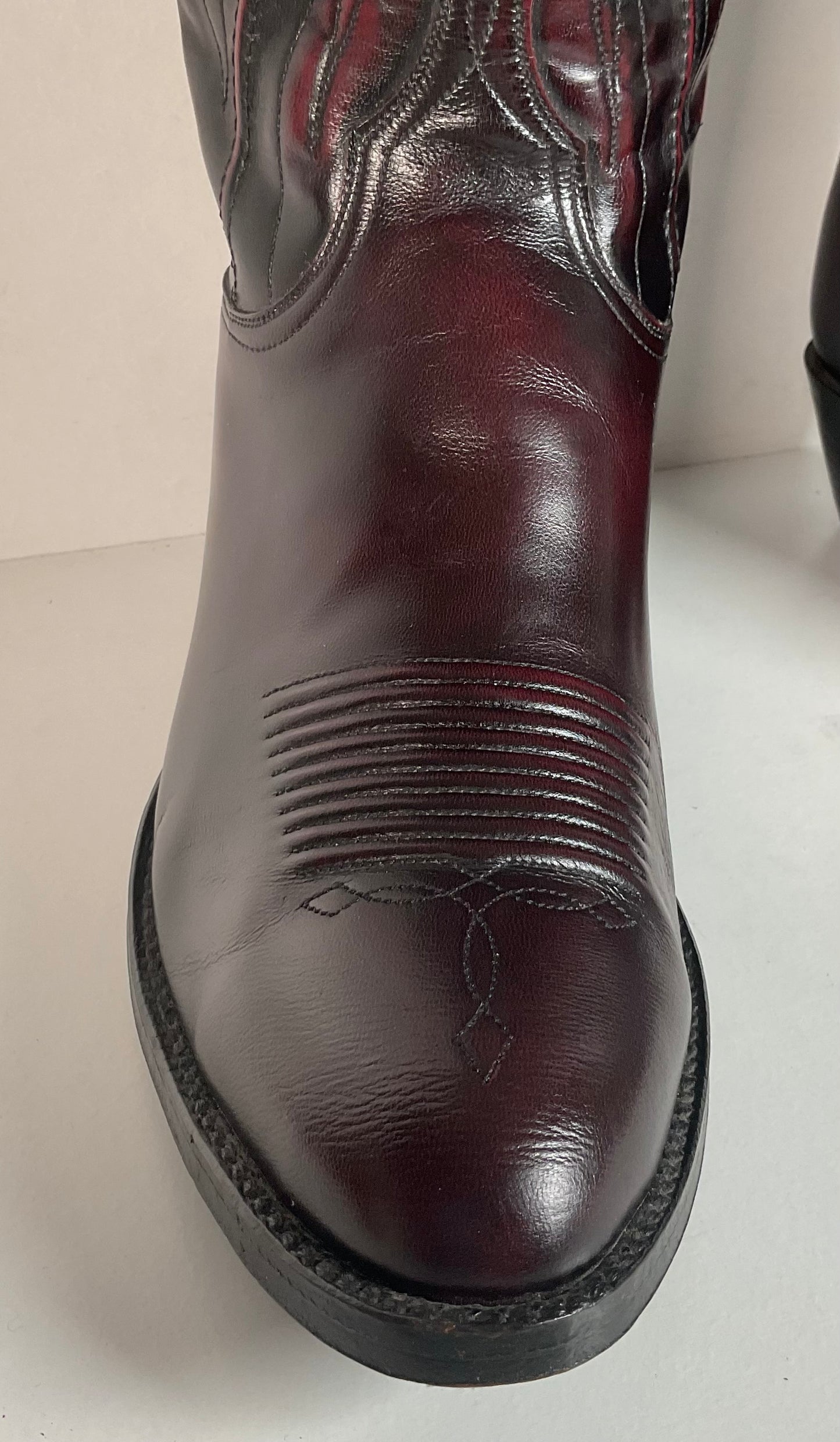 Vintage Lucchese Santini Goat Cowboy Boots | USA Made | Seville | Men’s 9 D