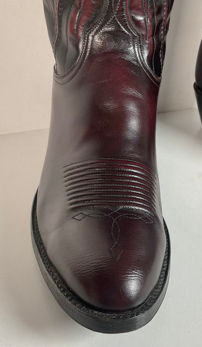 Vintage Lucchese Santini Goat Cowboy Boots | USA Made | Seville | Men’s 9 D