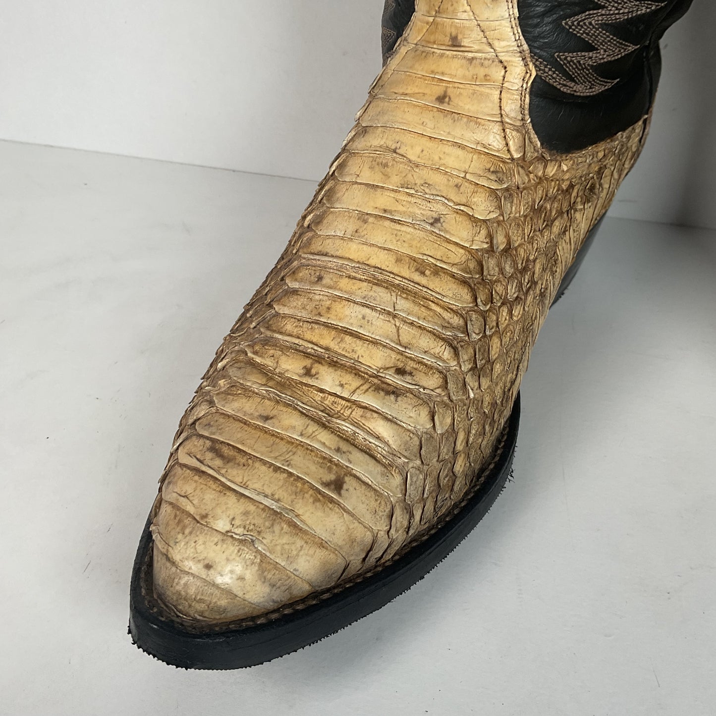 Cowtown Bias Cut Rattlesnake Cowboy Boots | Western Diamondback | Men’s 10 D