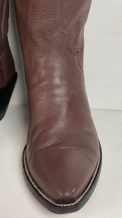 Custom Tall Top Cowboy Boots 11 Wide Shooter Style