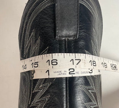 Exotic Black Cobra Snakeskin Cowboy Boots Mexico 28.5 E | US Men’s 10.5