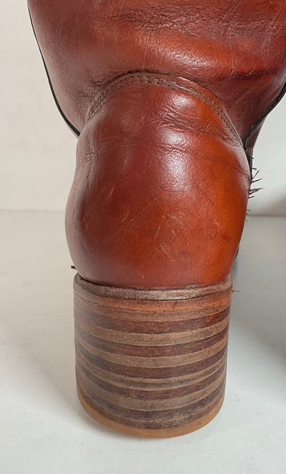 Vintage Dingo Acme Women’s Cuffed Campus Boots 9 M USA Made