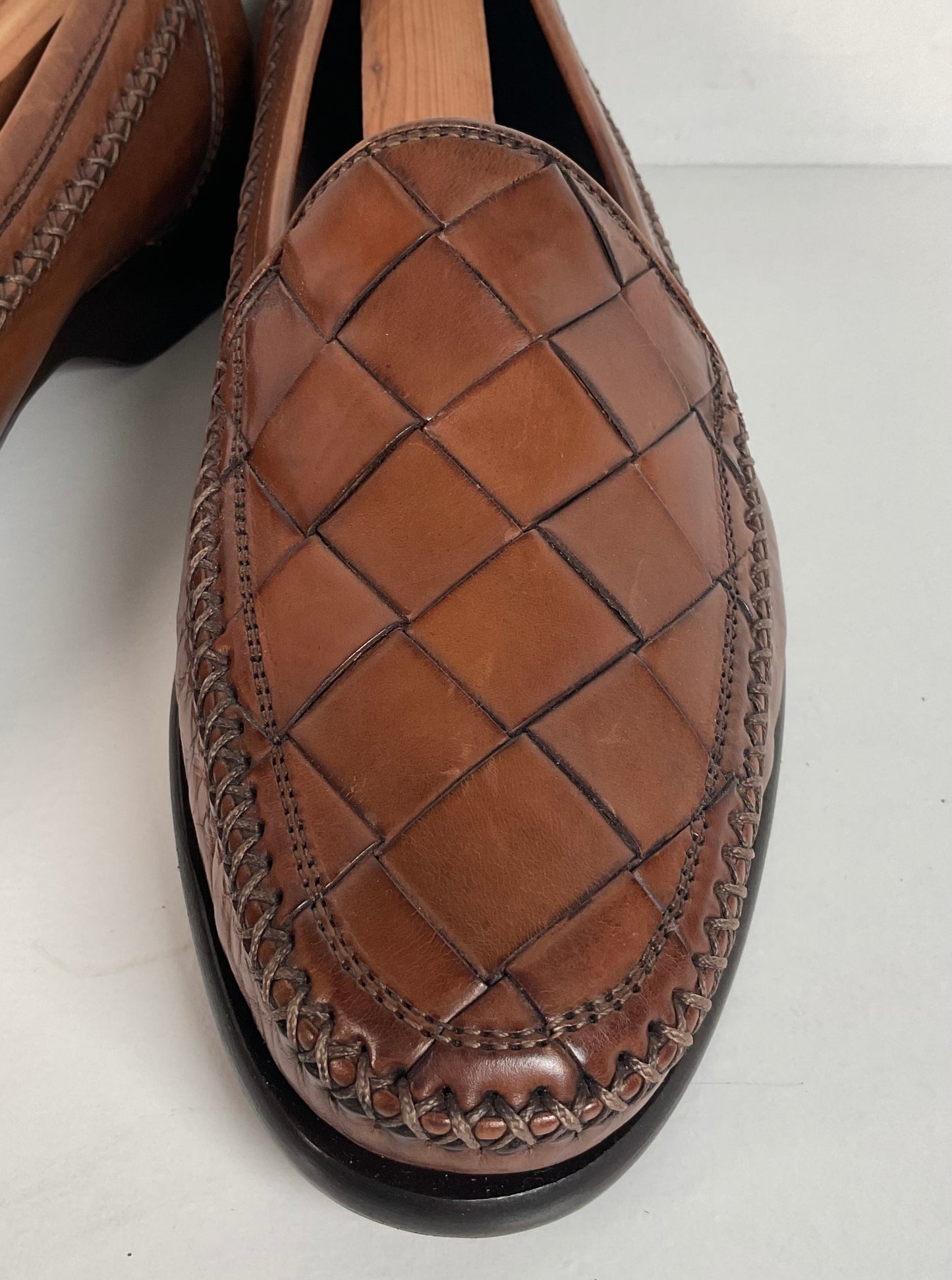Cole Haan Bragano Loafers | Cristallo | Basket Weave | 8.5 M