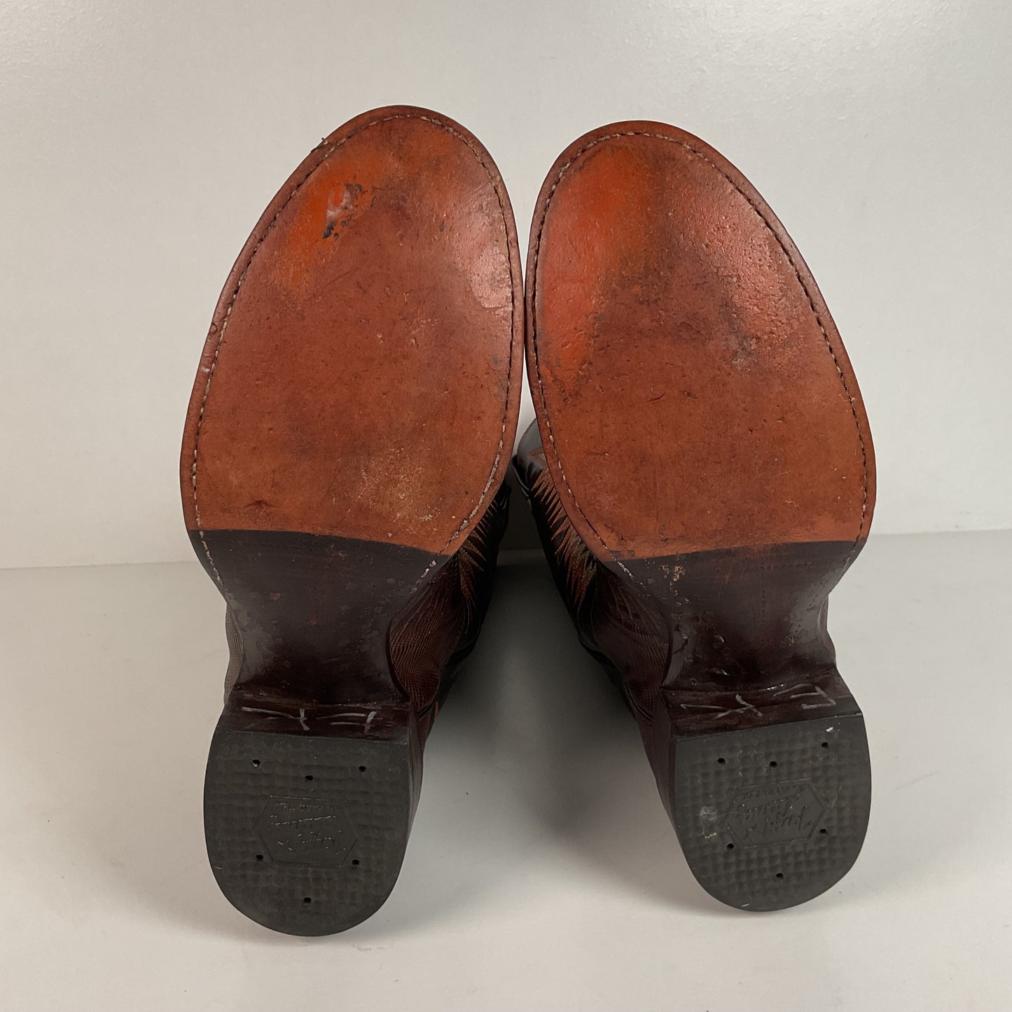 Vintage Tony Lama Teju Lizard Cowboy Boots | Gold Label | 7.5 B | Women’s 8.5