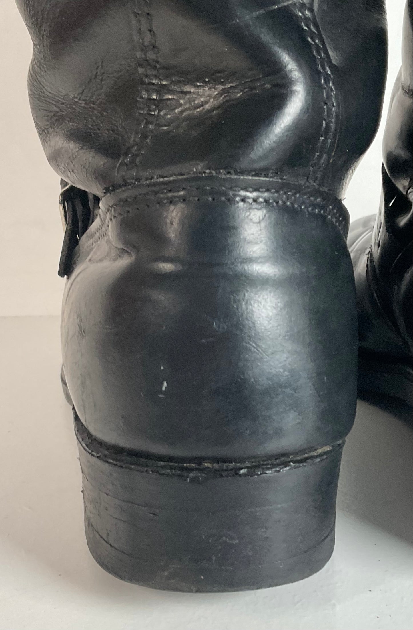 Vintage Harley Davidson Motorcycle Boots 11 Tall Steel Toe Engineer USA Made