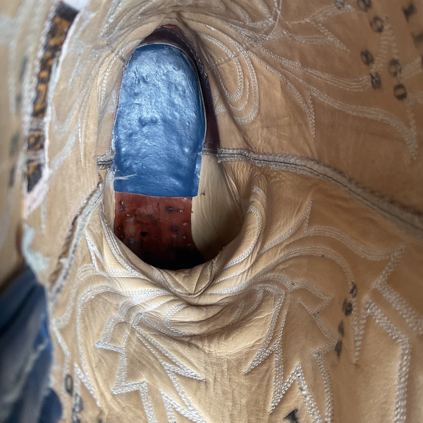 Vintage Hondo Antelope Cowboy Boots | Exotic | Powder Blue | Men’s 11 D