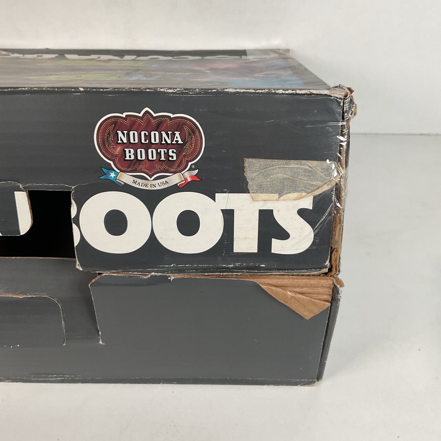 Vintage 1980s Nocona Cowboy Boot Box Only Alex Ebel Artwork