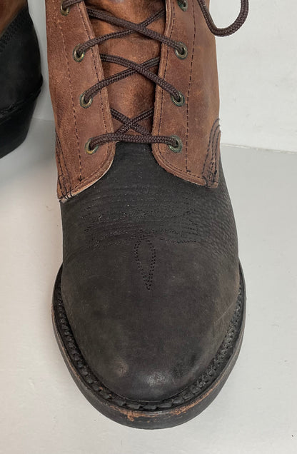 Vintage Women’s Abilene Granny Packer Boots 9.5 M USA Made
