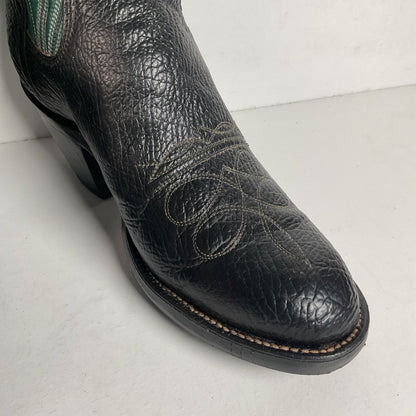 Vintage Sanders Shark Skin Buckaroo Boots Men’s 6.5 | Women’s 8 Exotic Overlay