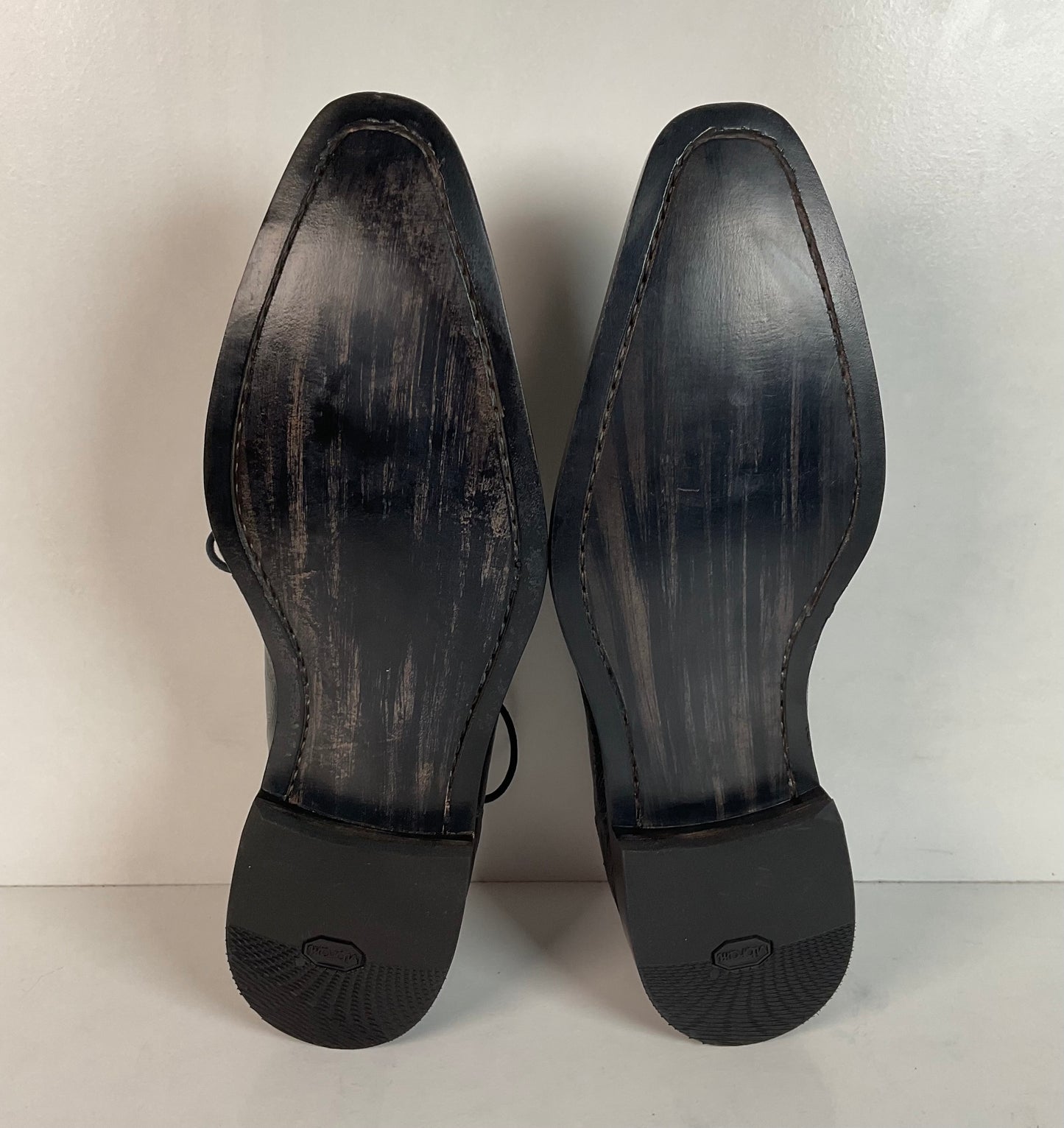 Mezlan Dark Blue Teju Lizard Derby Shoes 9 M Loafer Recraft