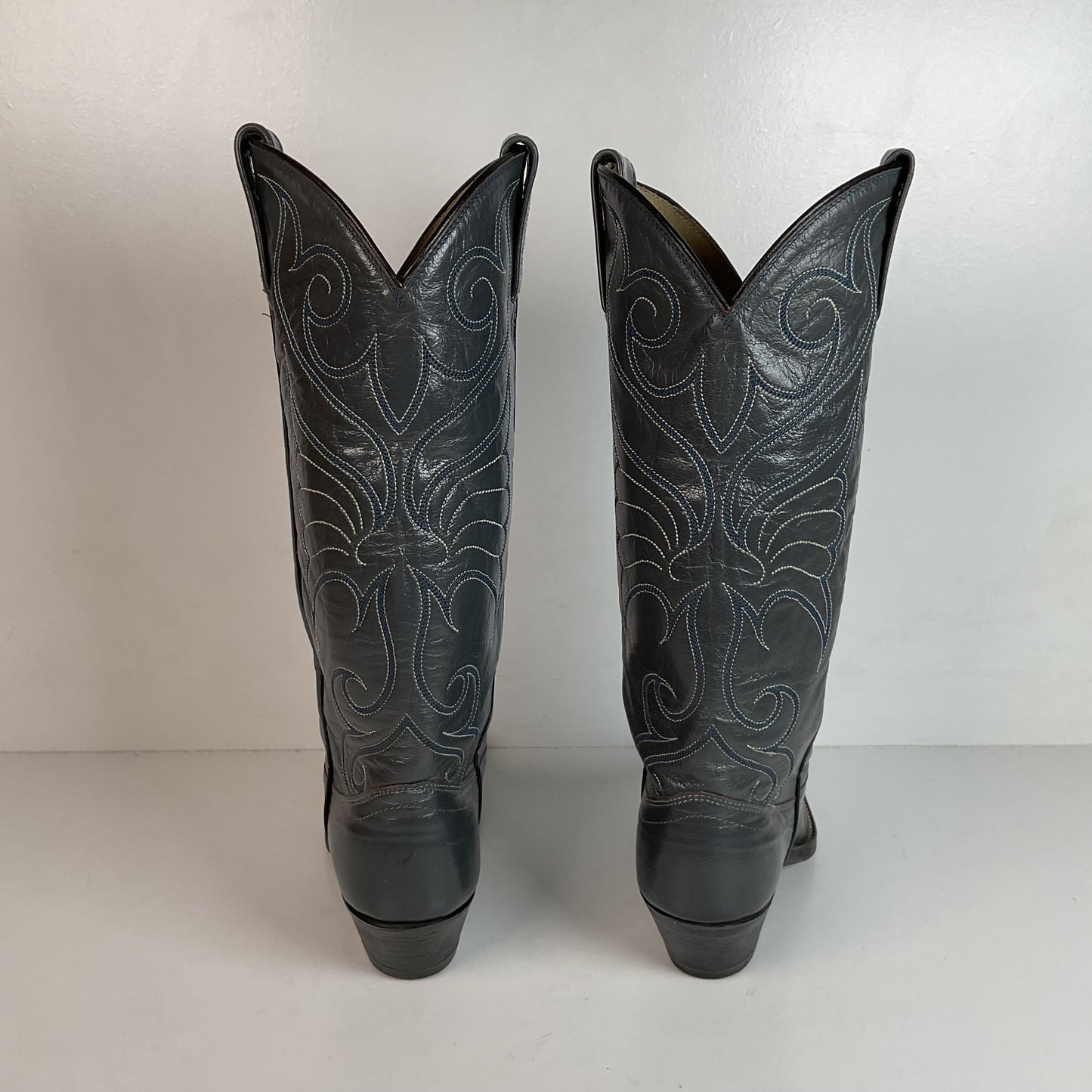 Vintage Dan Post Grey Cowgirl Boots 6 C USA Made