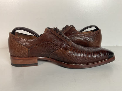 Mezlan Teju Lizard Derby Shoes Brown | Brown | Men’s 9 M