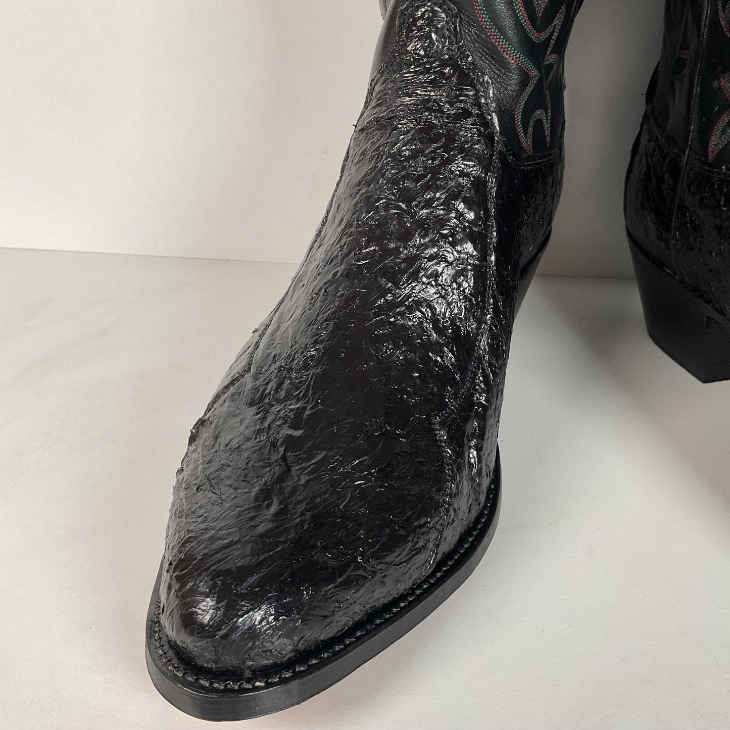 Vintage Olathe Sea Bass Cowboy Boots | Exotic | USA Made | 13 EE