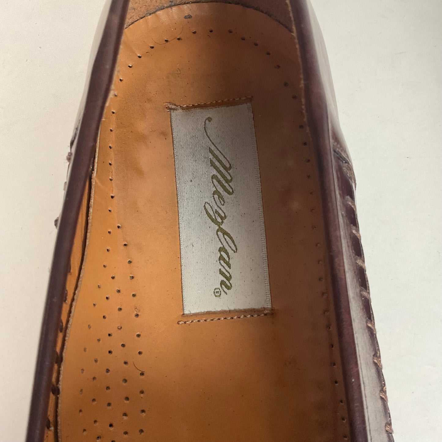 Recrafted Mezlan Crocodile Tassel Loafers 10 M Moc Toe