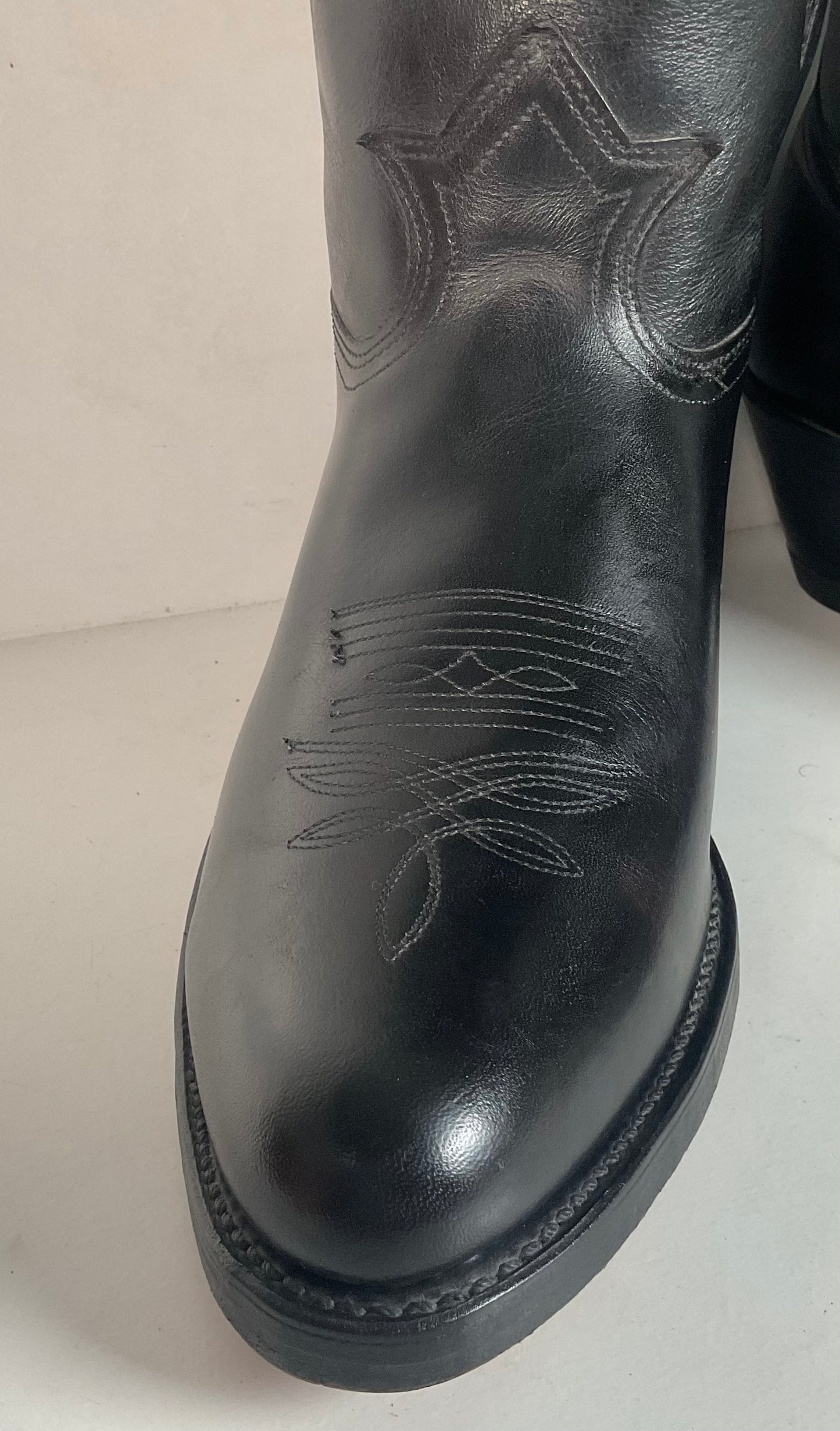 Vintage Double H Tall Buckaroo Cowboy Boots 11 D Old Label USA Made