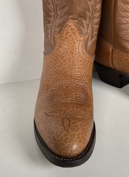 Vintage Tony Lama Cowboy Boots | Bullhide | Gold Label | USA Made | Men’s 9 D