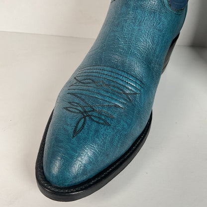 Vintage Hondo Antelope Cowboy Boots | Exotic | Powder Blue | Men’s 11 D