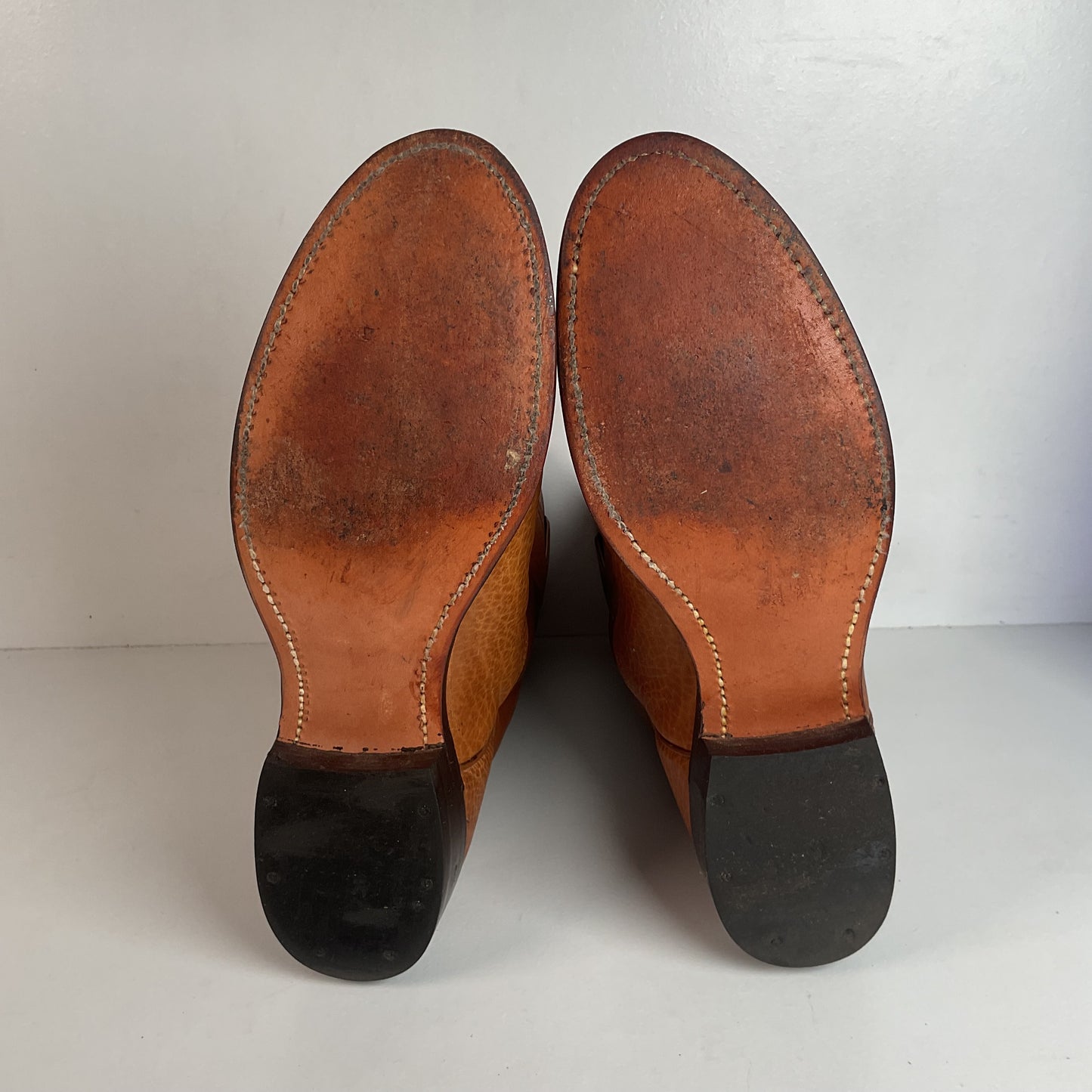 Vintage J. Chisholm Bullhide Roper Boots 9 D USA Made Original Box