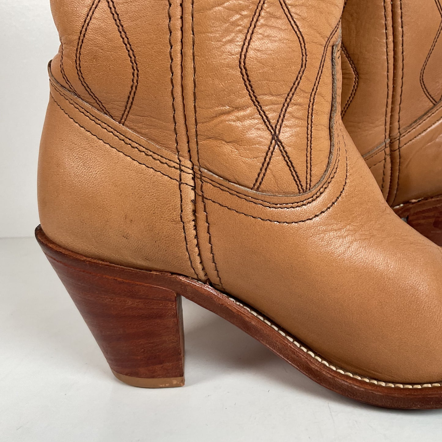 Vintage Frye Cowgirl Boots | USA Made | Butterscotch | Women’s 8.5 B
