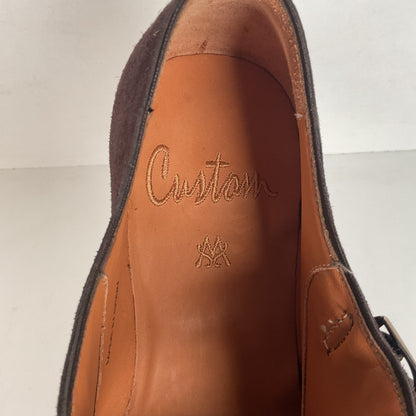 Mezlan Double Monk Strap Shoes | Custom | Nubuck Suede | Brown | Men’s 10.5 M
