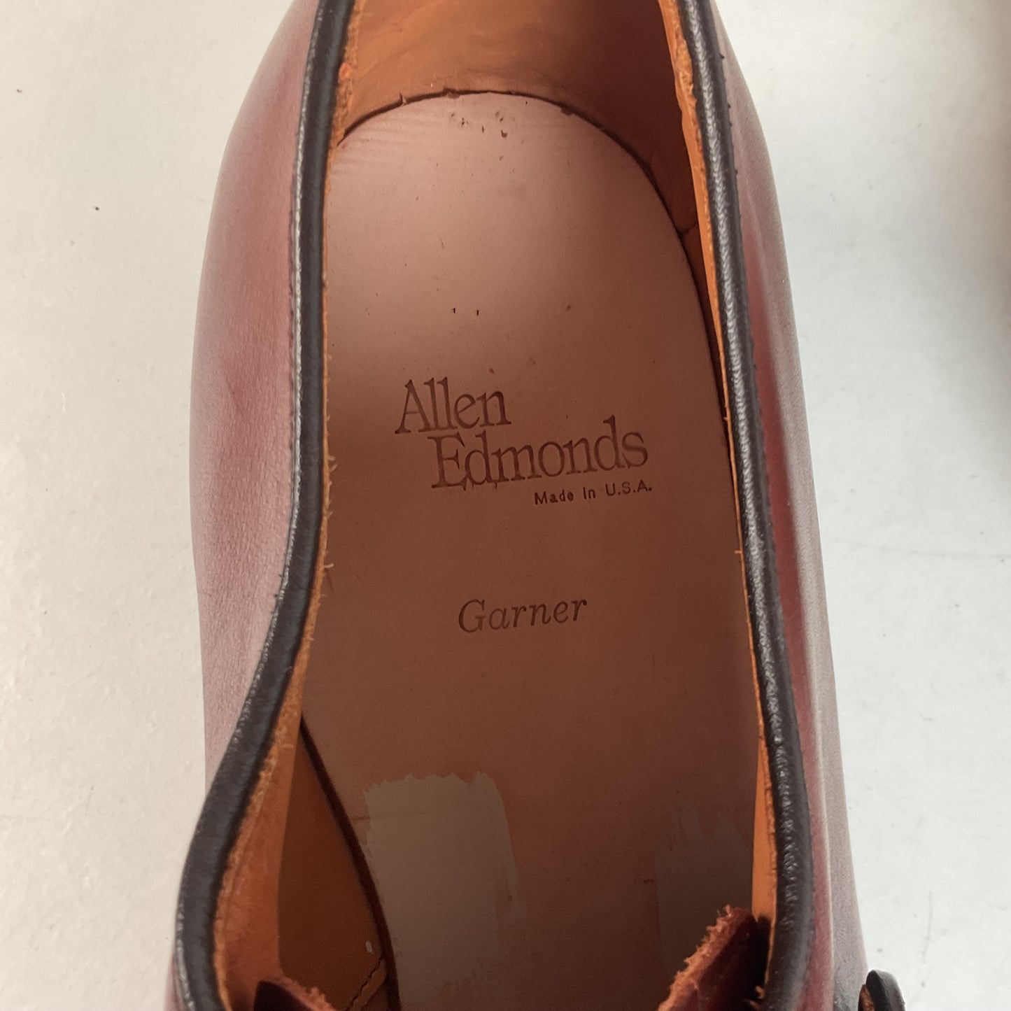 Allen Edmonds Garner Monk Strap Loafers 15 D USA Made Burnished Calf Skin