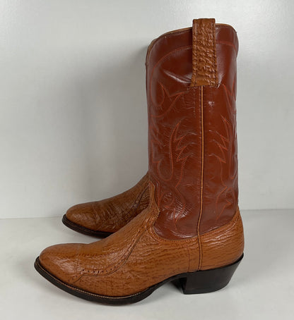 Vintage Shark Skin Cowboy Boots | Exotic | Men’s 9 D