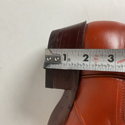 Vintage Justin Burnt Orange Cowgirl Boots 7 C USA Made