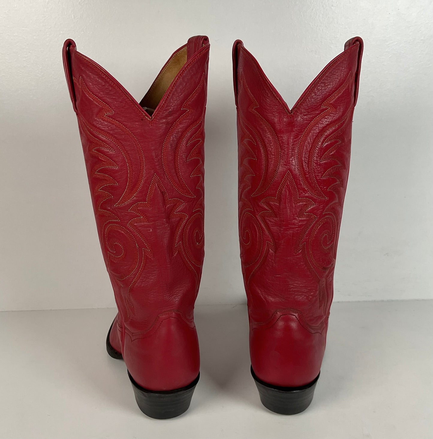 Vintage Sanders Cowgirl Boots | Ruby Red | Women’s 6.5 B