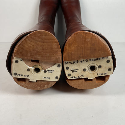 Vintage Peal & Co Polo Riding Boots | Wooden Form | Vanderbilt | King George