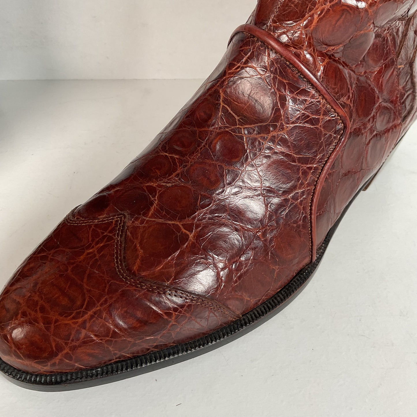 Vintage Lorenzo Banfi Dress Boots | Full Crocodile | Men’s 9 M