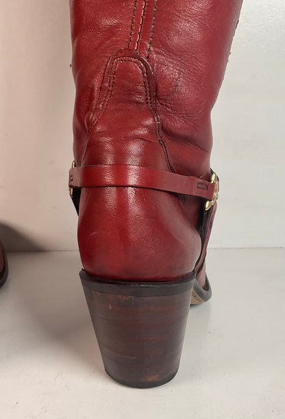 Vintage Wrangler Women’s Tall Harness Boots 7 M USA Made