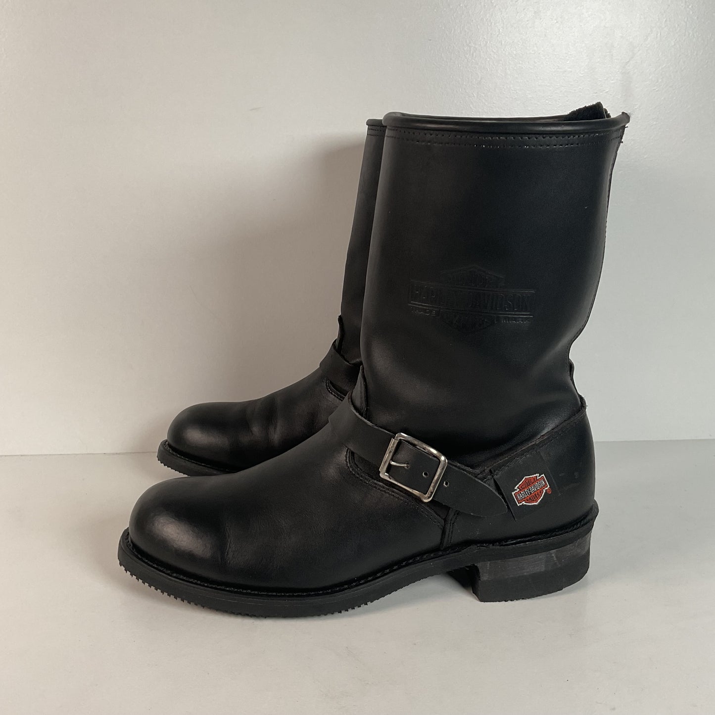 Vintage Harley Davidson Engineer Boots | Soft Toe | Zip Up | USA Made | Men’s 11
